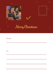 Christmas Wishes with Collage of Cheerful Families