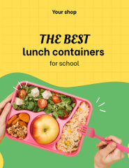 Satisfying School Food Offer Online In Containers