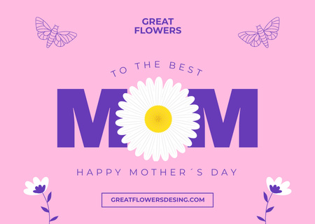 Anneler Günü Çiçekçi Fırsatı Card Tasarım Şablonu