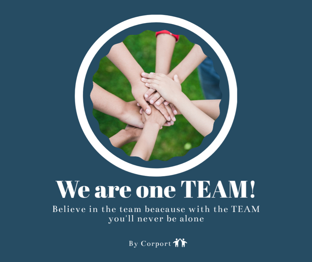 Ontwerpsjabloon van Facebook van Inspiration for Teamwork