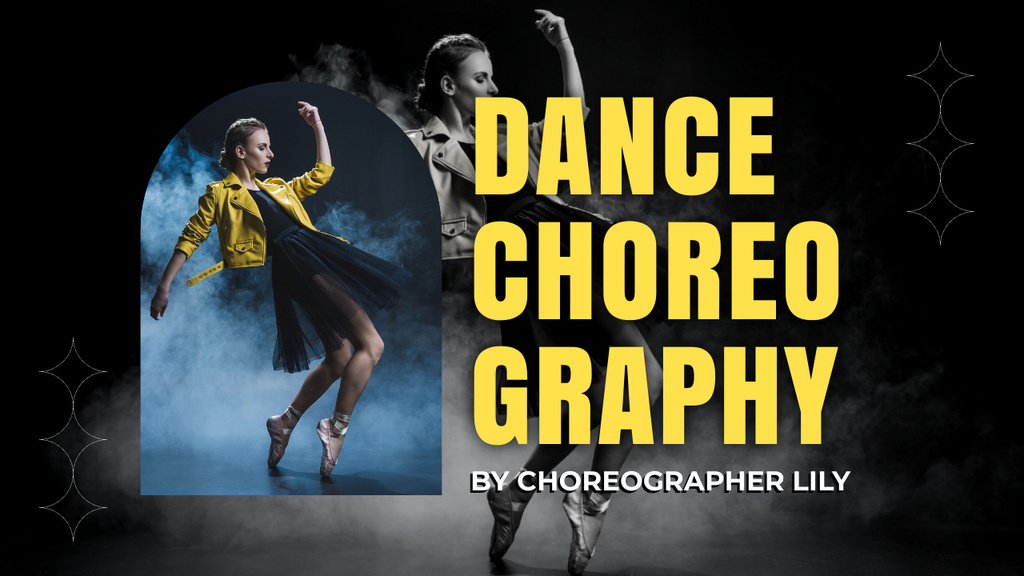 Designvorlage Promotion of Blog about Dance Choreography für Youtube Thumbnail