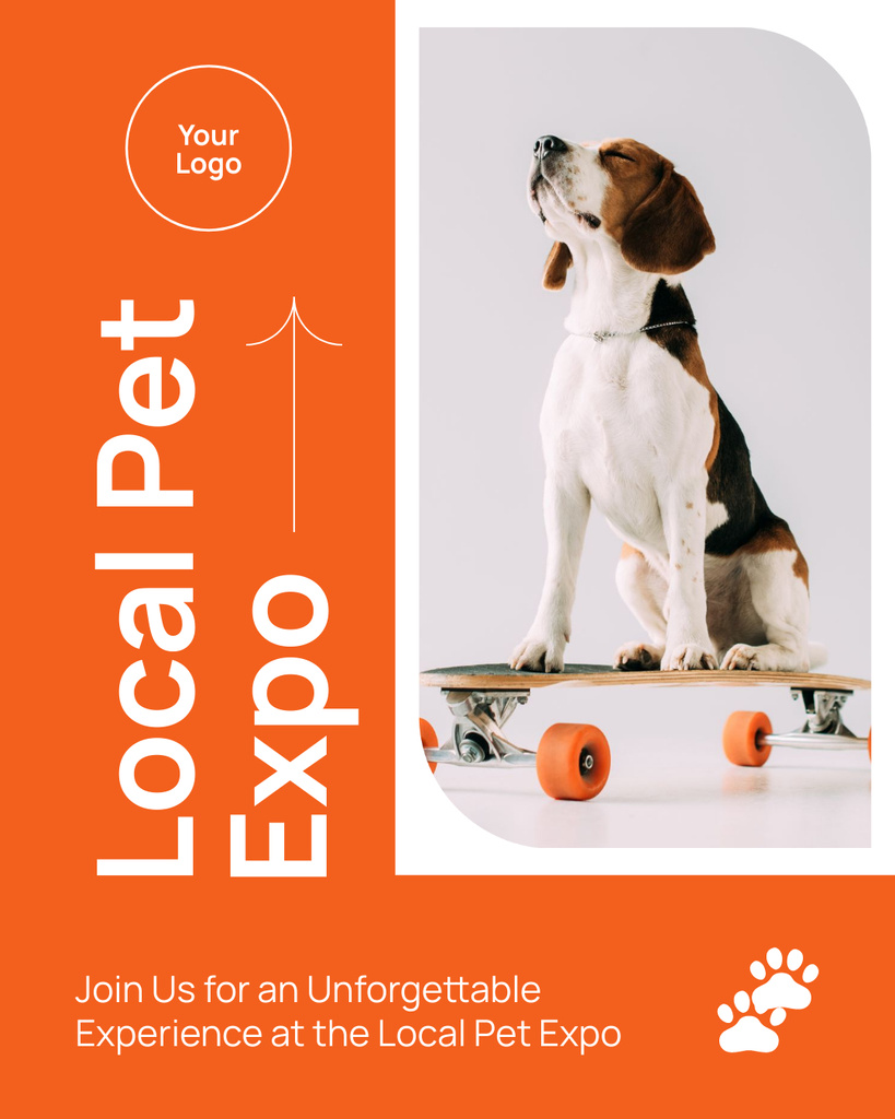 Designvorlage Top-notch Local Pet Expo Announcement für Instagram Post Vertical