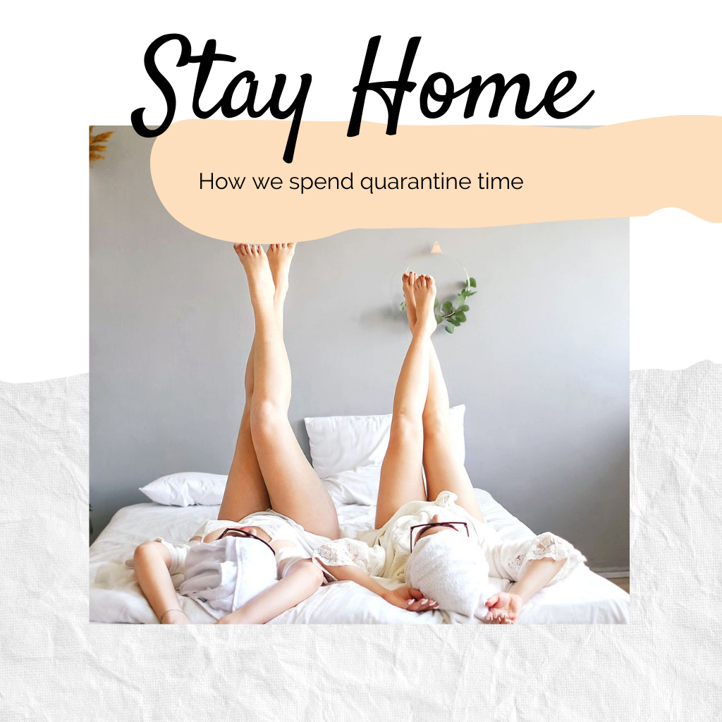 Staying home during Quarantine Photo Book – шаблон для дизайну