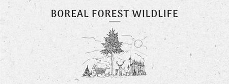 Szablon projektu ogłoszenie dnia dzikiej przyrody Facebook cover
