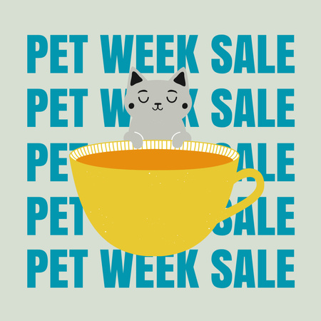 Pet Sale Week Announcement Instagram Design Template