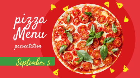 Ontwerpsjabloon van FB event cover van Delicious Italian pizza menu
