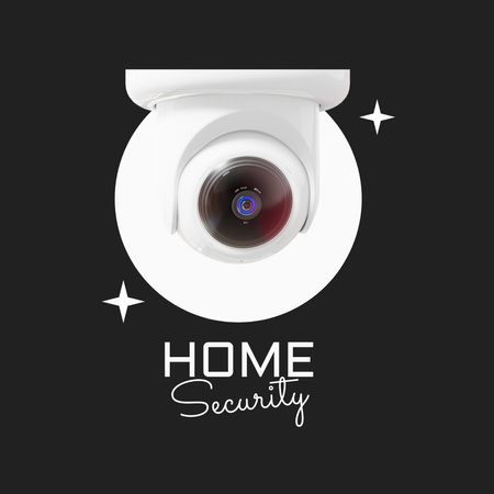 Tecnologias de segurança doméstica Animated Logo Modelo de Design