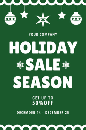 Holiday Sale Season Pinterest Πρότυπο σχεδίασης