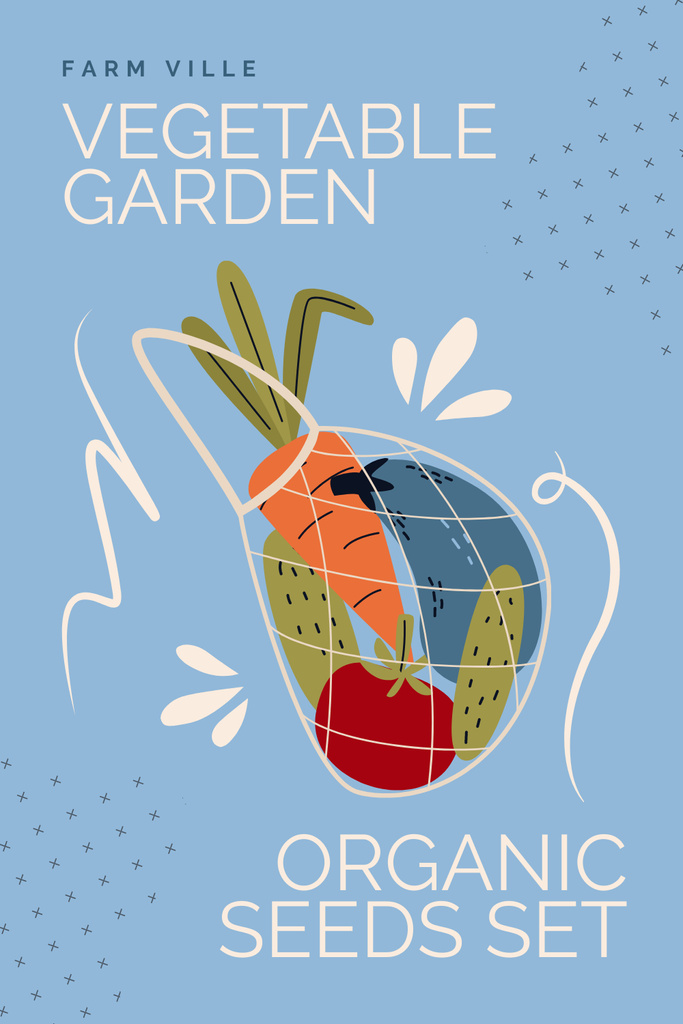 Ontwerpsjabloon van Pinterest van Organic Seeds Sale