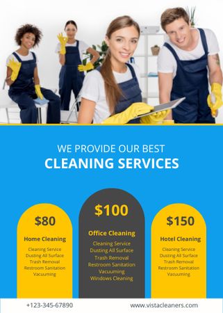 Cleaning Services Flayer Design Template