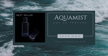 Aquatic Perfume Ad Facebook AD tervezősablon