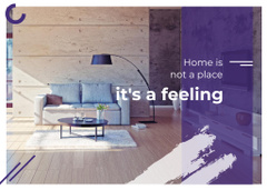 Real Estate Ad with Cozy Interior in Light Colours