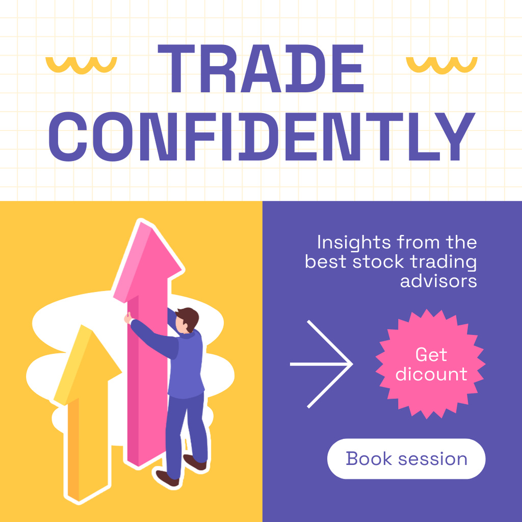Insights from Best Stock Trading Advisors Instagram AD Design Template