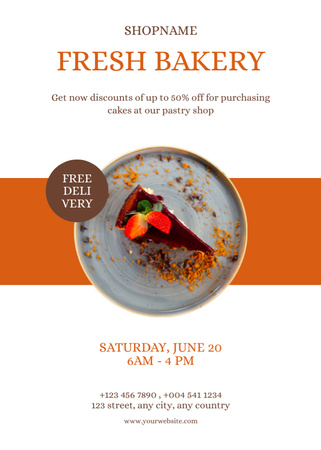 Fresh Pastry Offer Flayer Design Template