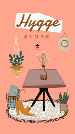 Plantilla de diseño de acogedora oferta decoración para el hogar Instagram Video Story 