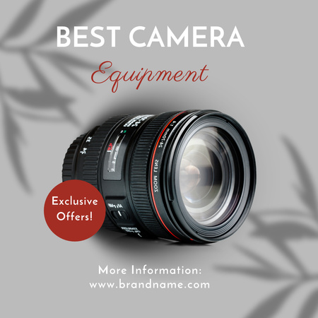 Melhor oferta de equipamento de câmera Instagram Modelo de Design