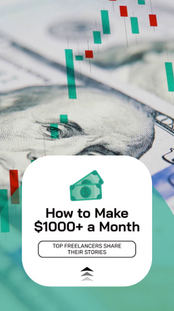 Platilla de diseño Experienced Freelancers Telling Tips Of Making Money Online Instagram Video Story
