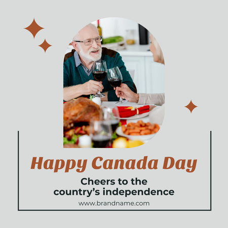 Happy Canada Day Instagram Design Template