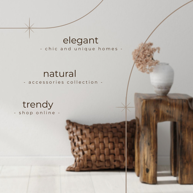 Home Decor Items Ad Instagram AD Design Template