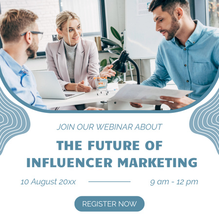 The Future of Influencer Marketing Article LinkedIn post tervezősablon