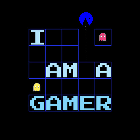 Illustration of Pixel Gamepads Instagram Design Template