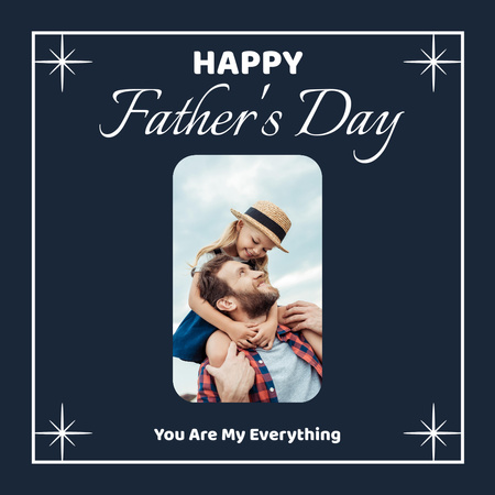 Happy fathers day Instagram Design Template