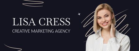 Modèle de visuel Services of Creative Marketing Agency - Facebook cover