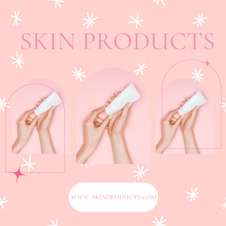 New Skincare Product Sale Ad Instagram Modelo de Design
