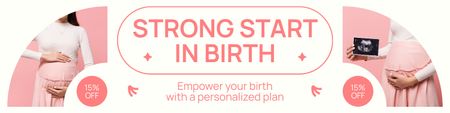 Designvorlage Schwangerschafts- und Geburtsplanungsdienste für Twitter