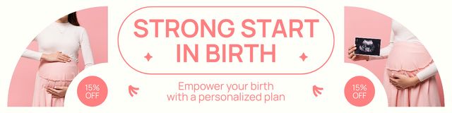 Ontwerpsjabloon van Twitter van Pregnancy and Birth Plan Services