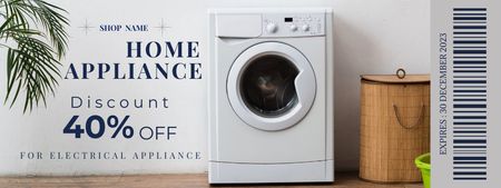 Discount Offer on Electrical Appliances for Home Coupon tervezősablon