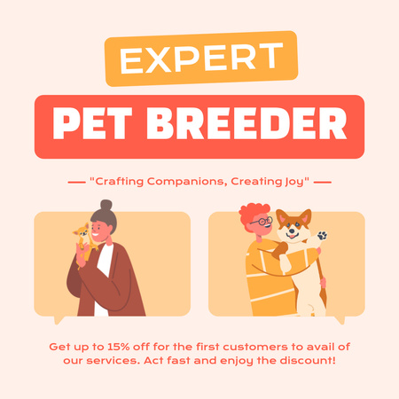 Expert Pet Breeders Services Instagram Design Template