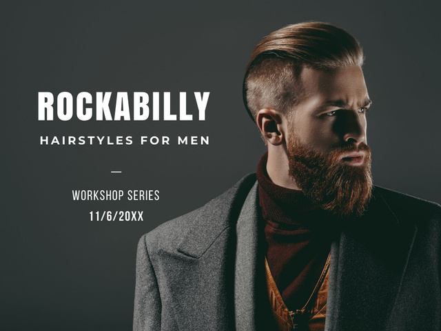 Hairstyles for men Offer Presentation – шаблон для дизайну