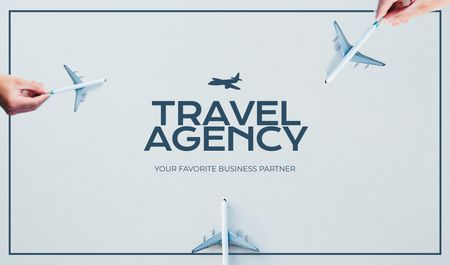 Szablon projektu Travel Agency Services Offer Business card