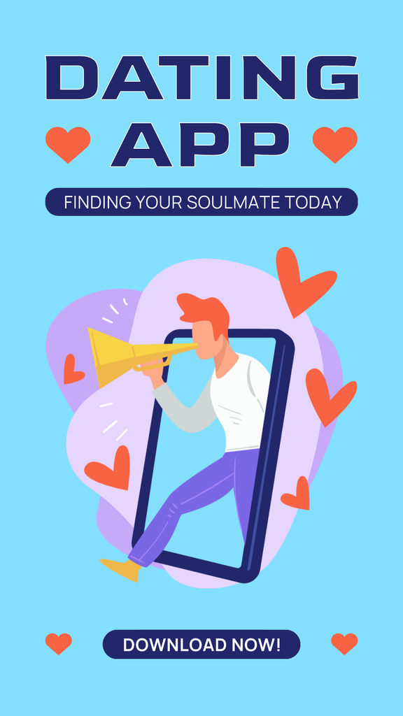 Dating app to Meet your Destiny Instagram Story Design Template