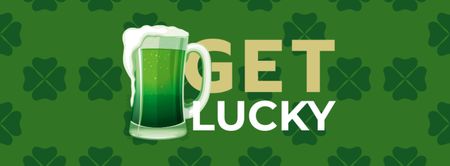 St. Patrick's Day with Green Beer Facebook cover Design Template