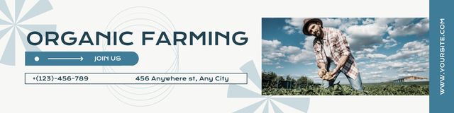 Modèle de visuel Organic Agriculture and Farming - Twitter