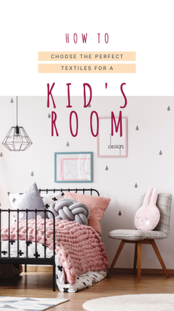 Cozy Nursery and Kid's Room Instagram Story Design Template