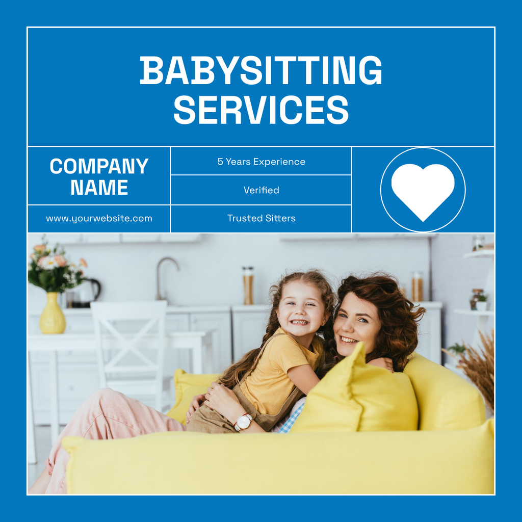 Szablon projektu Professional Childcare Solutions at Competitive Rates Instagram
