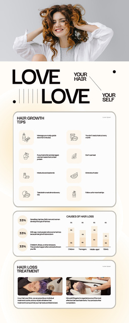 Beauty Salon Services Offer Infographic Tasarım Şablonu