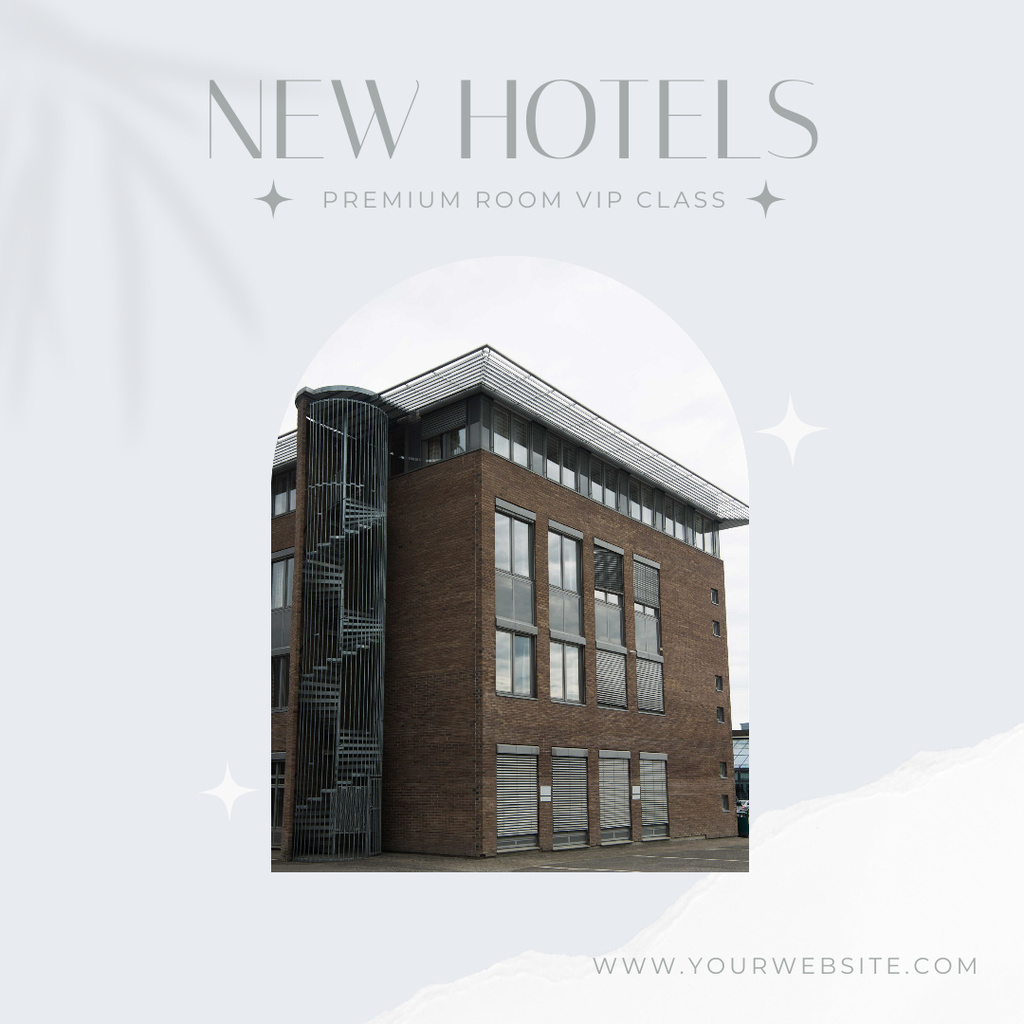 Modèle de visuel New Hotel Advertisement - Instagram