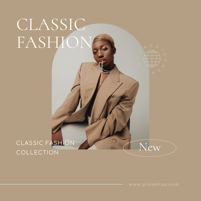 Classic Fashion Collection for Women Instagram Tasarım Şablonu