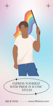 Pride Month Sale Announcement Graphic Tasarım Şablonu