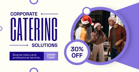 Catering Solutions Ad with Discount Facebook AD Design Template