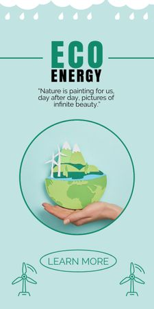 Template About Eco Energy Graphic Modelo de Design