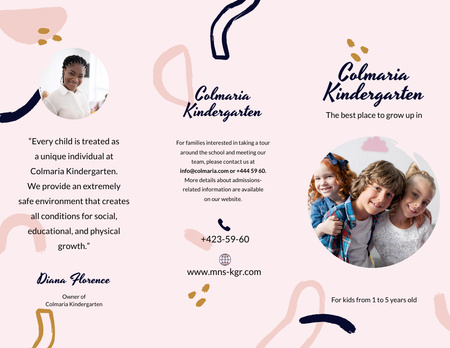Platilla de diseño Kindergarten Ad with Kids Brochure 8.5x11in