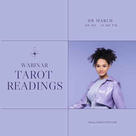 Webinar of Tarot Reading Instagram Šablona návrhu