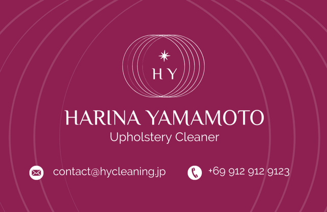 Upholstery Cleaning Services Offer Business Card 85x55mm Design Template