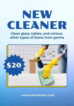 Promotion of New Surface Cleaner Flyer A5 Design Template