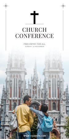 Church Conference Announcement Graphic Modelo de Design